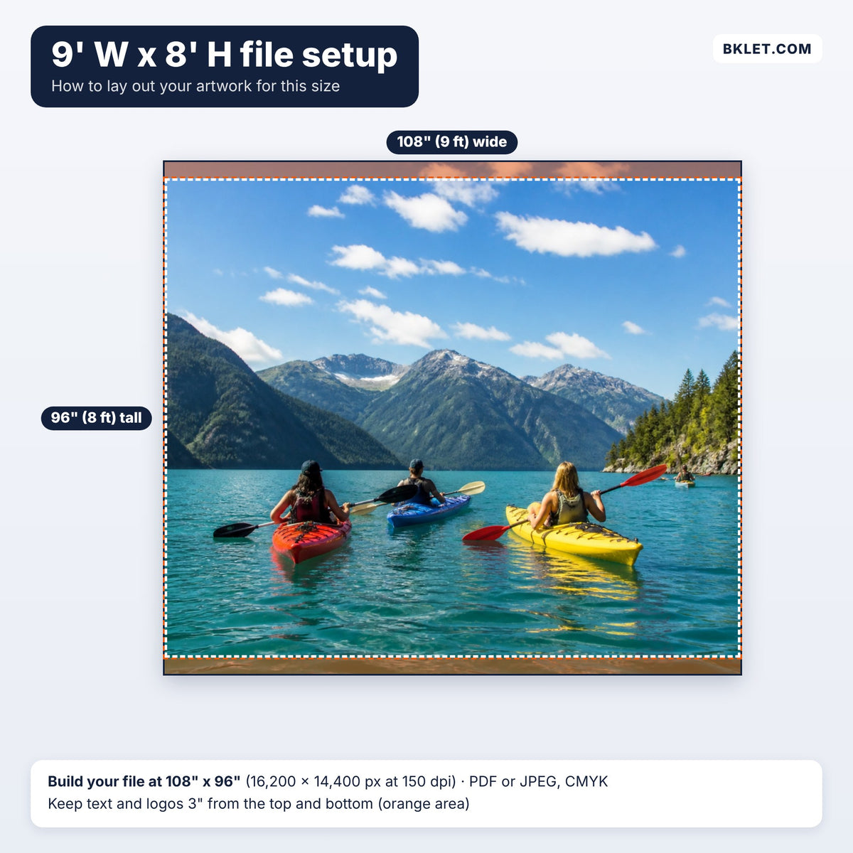 9' W x 8' H file setup guide