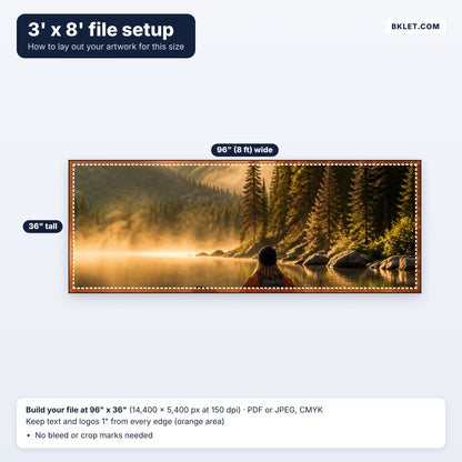 3' x 8' file setup guide