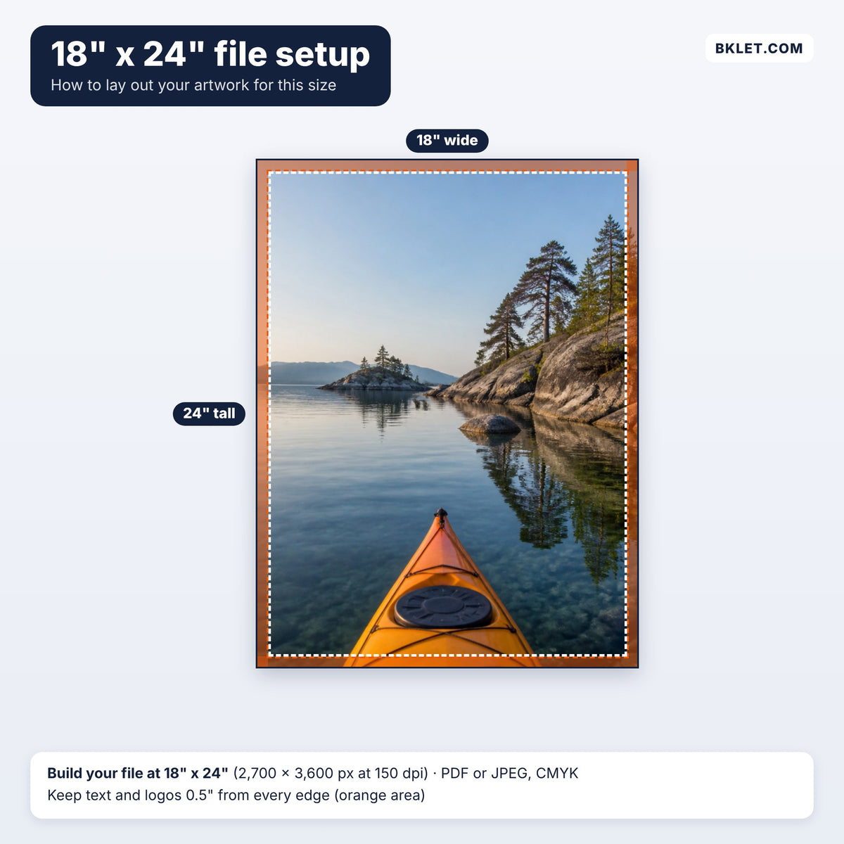 18" x 24" file setup guide