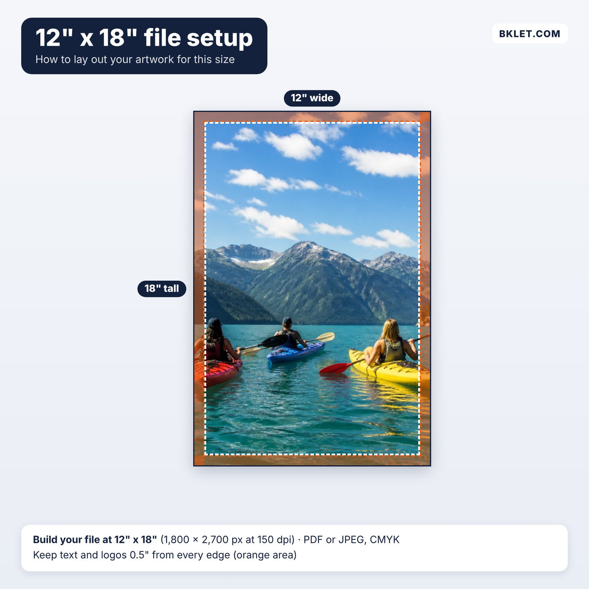 12" x 18" file setup guide
