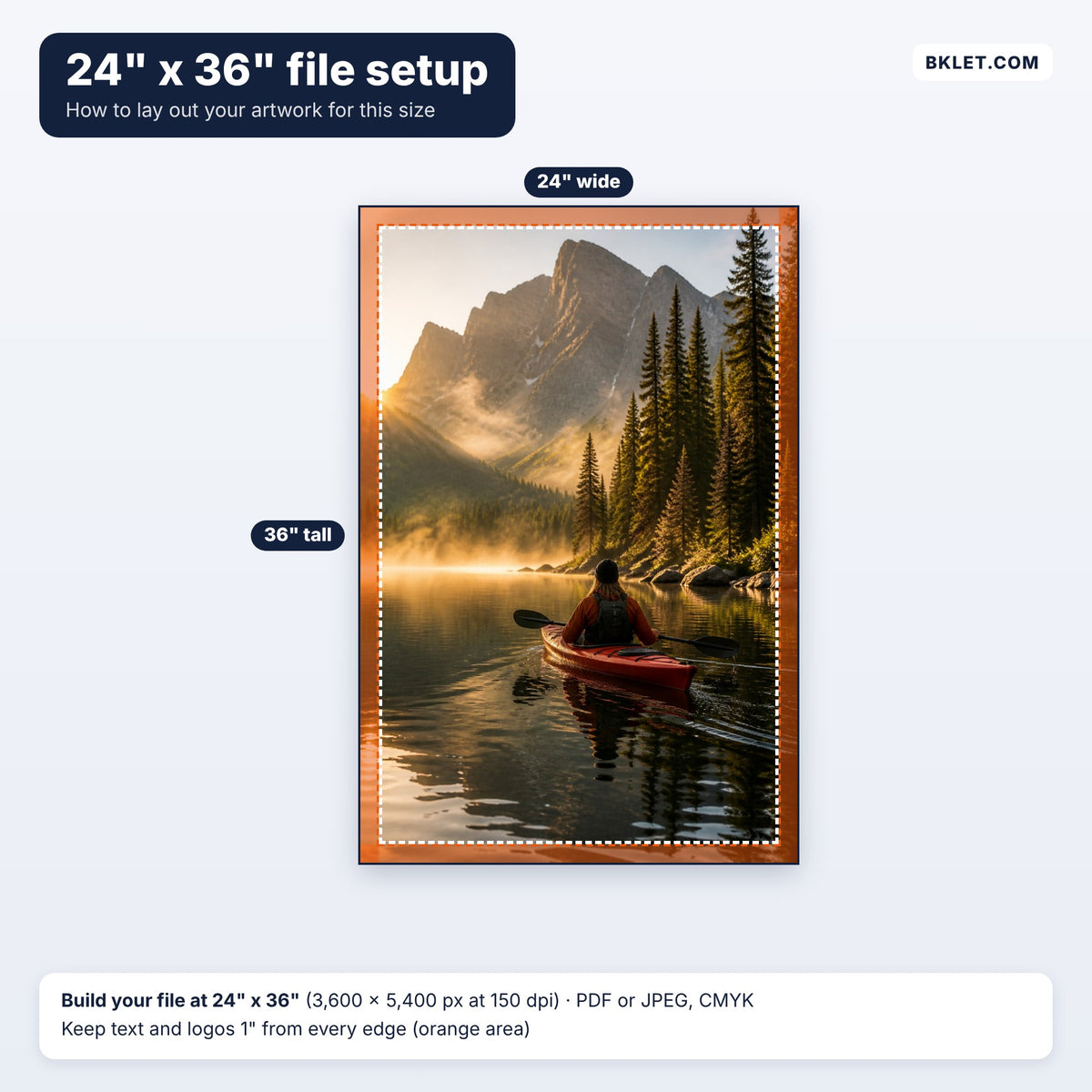 24" x 36" file setup guide