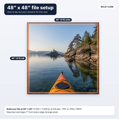 48" x 48" file setup guide