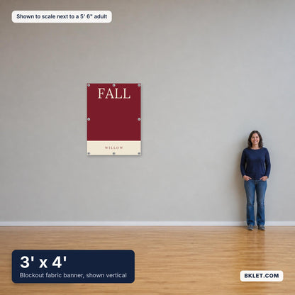 3 x 4 ft shown to scale next to an adult