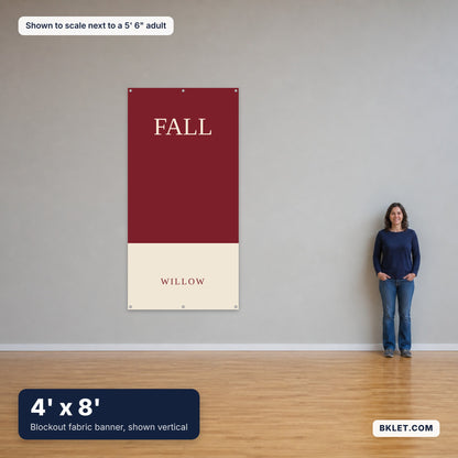 4 x 8 ft shown to scale next to an adult