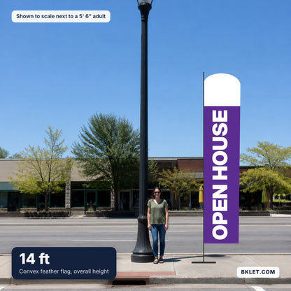 14 ft shown to scale next to an adult