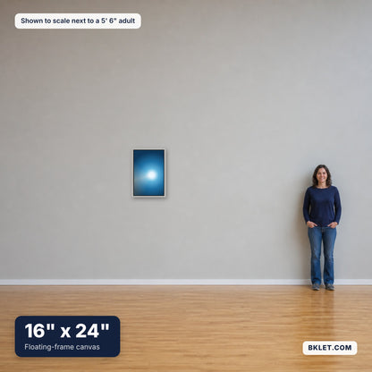 16 x 24 in shown to scale next to an adult