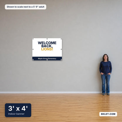 3 x 4 ft shown to scale next to an adult