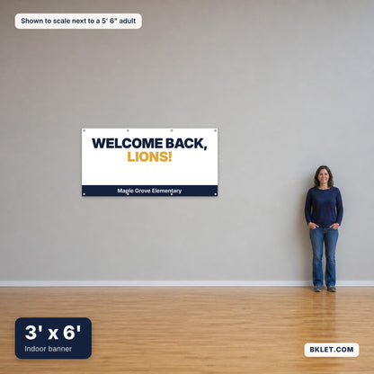 3 x 6 ft shown to scale next to an adult