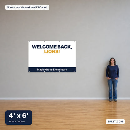 4 x 6 ft shown to scale next to an adult