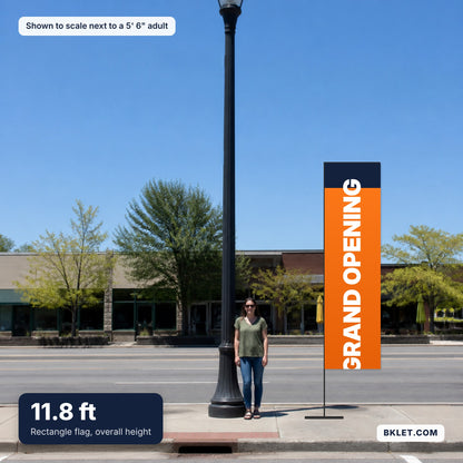 11.8 ft shown to scale next to an adult
