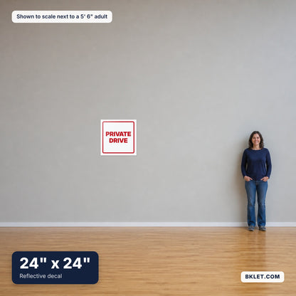 24 x 24 in shown to scale next to an adult
