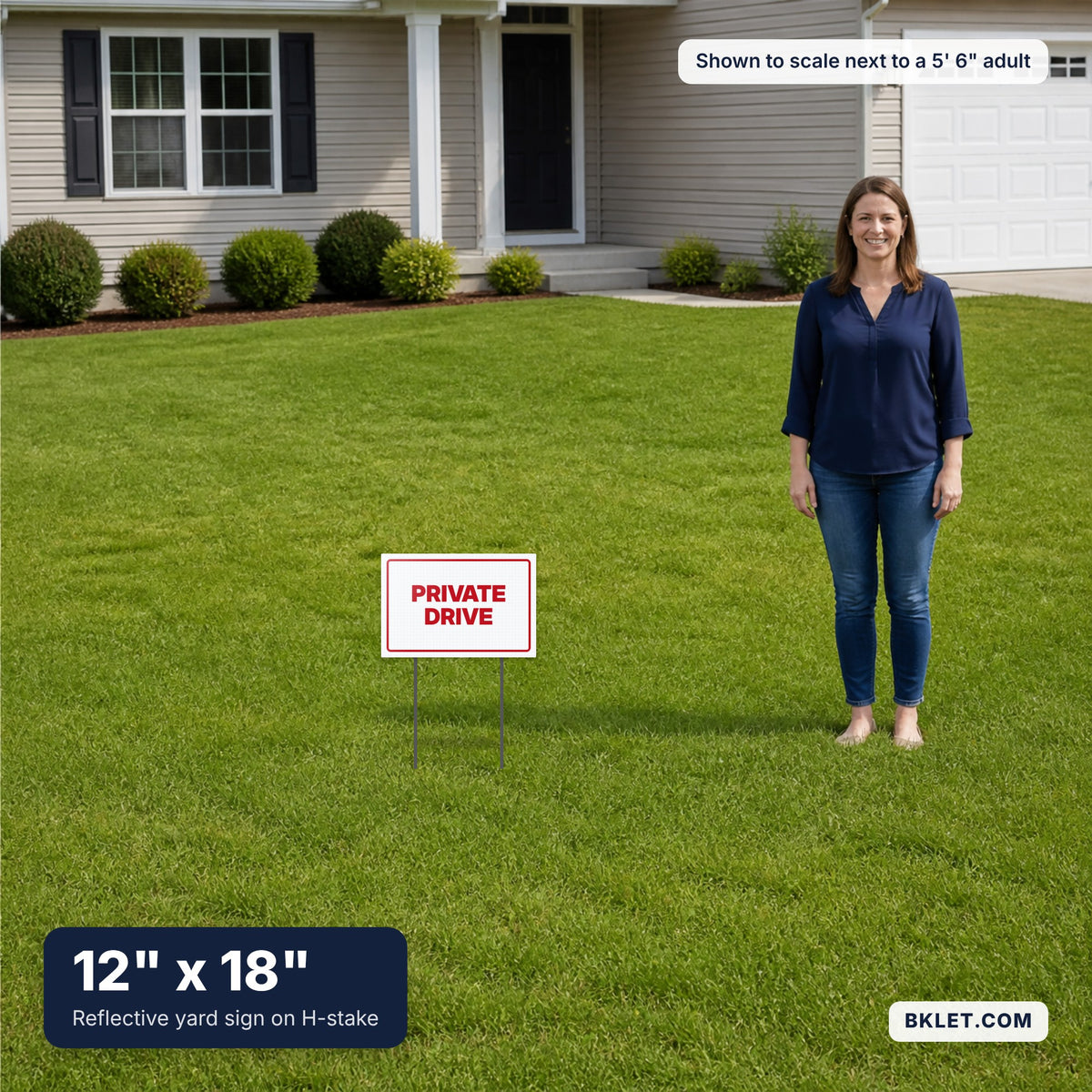 12 x 18 in shown to scale next to an adult