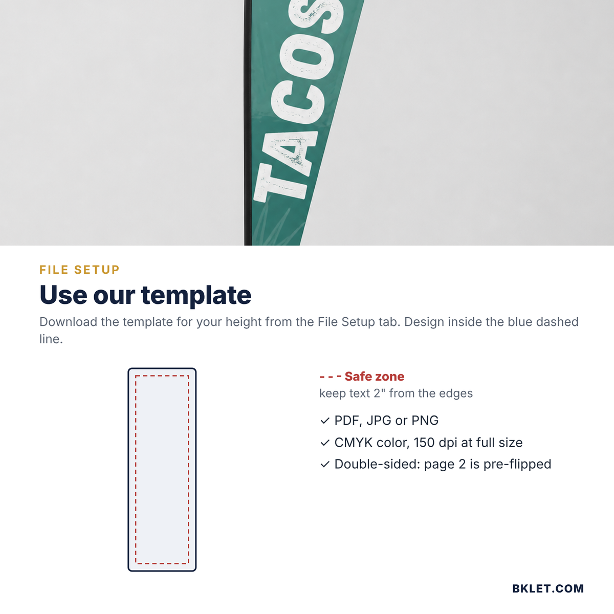 Teardrop flag file setup