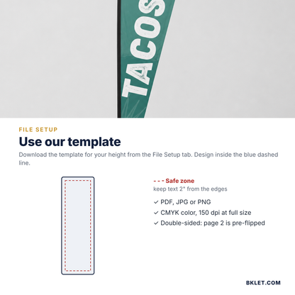 Teardrop flag file setup