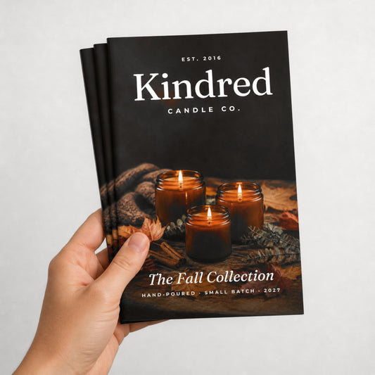 Custom 5.5 x 8.5 saddle-stitched booklets held in hand