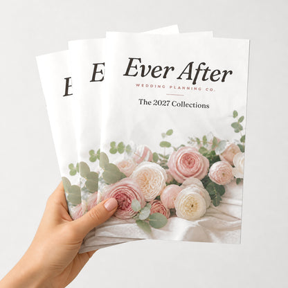 Custom 5 x 7 saddle-stitched booklets held in hand
