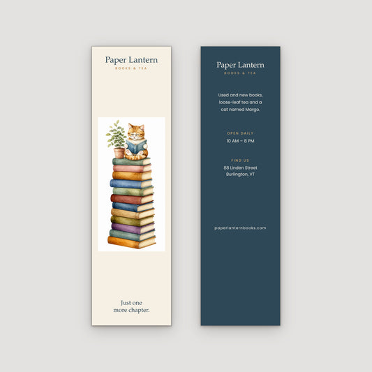 Custom bookmarks front and back
