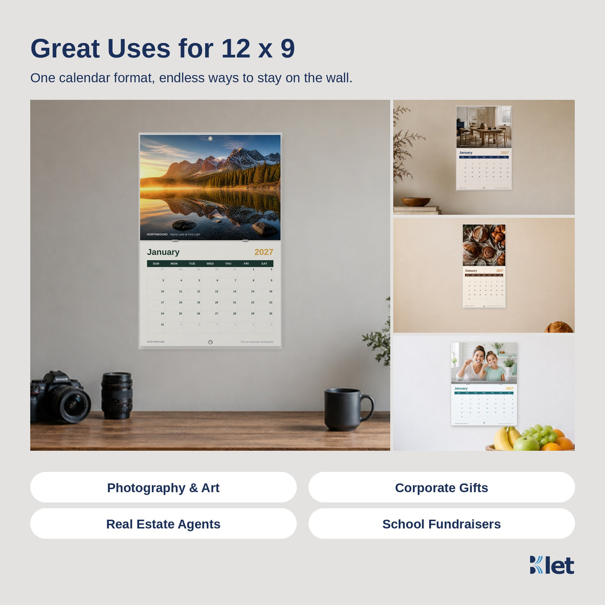 Great uses for 12 x 9 wall calendars