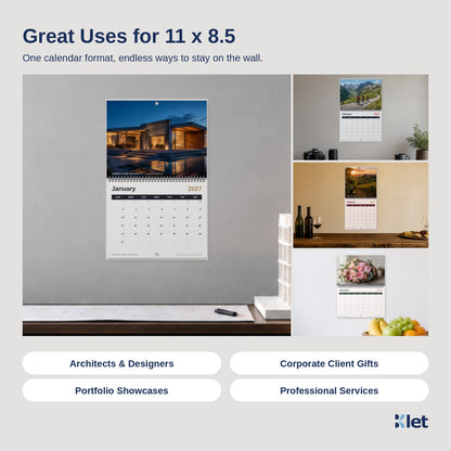 Uses for 11 x 8.5 Wire-O wall calendars