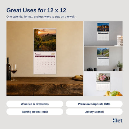 Uses for 12 x 12 Wire-O wall calendars