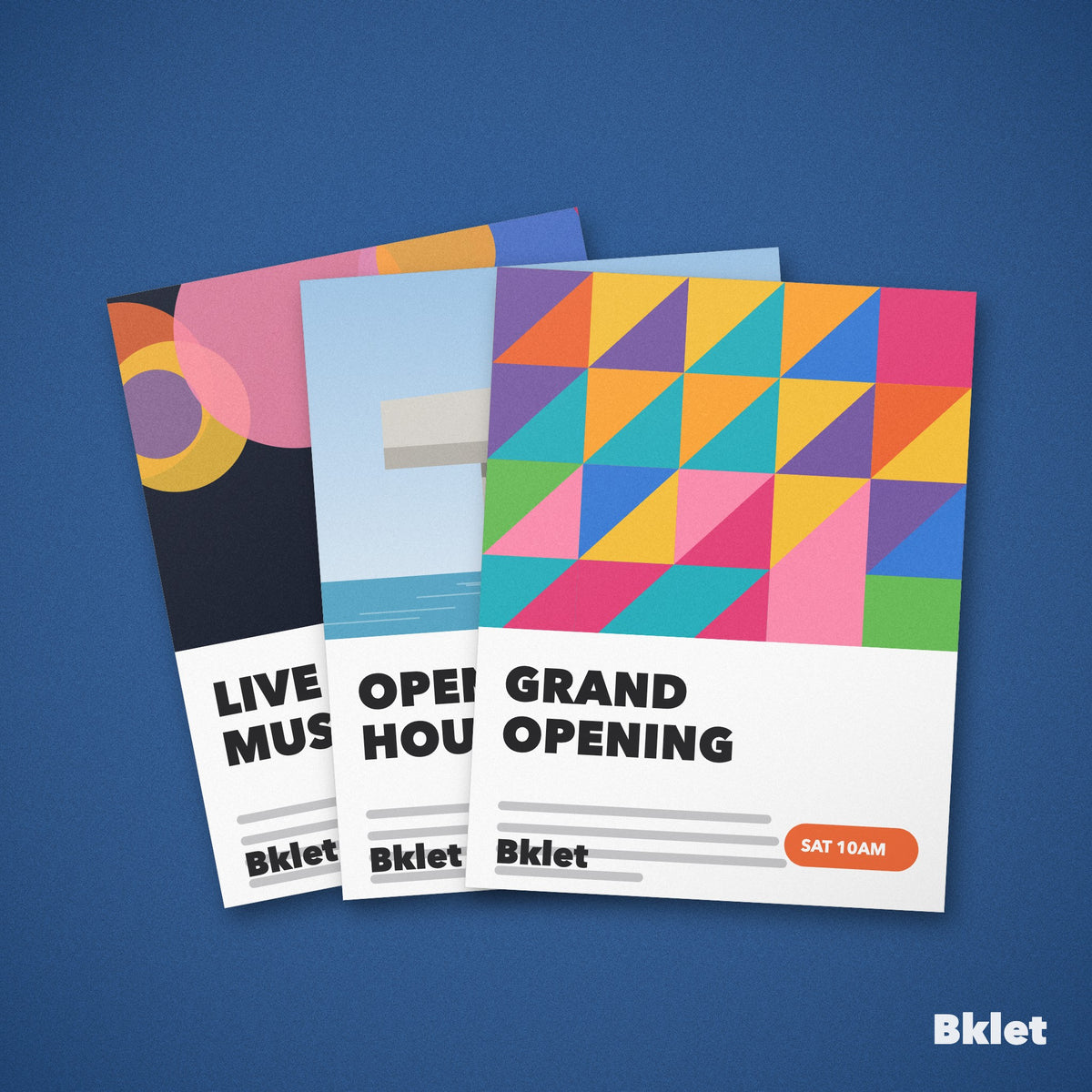Custom flyers and sell sheets printed by Bklet