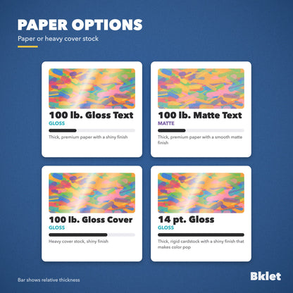 Poster paper options